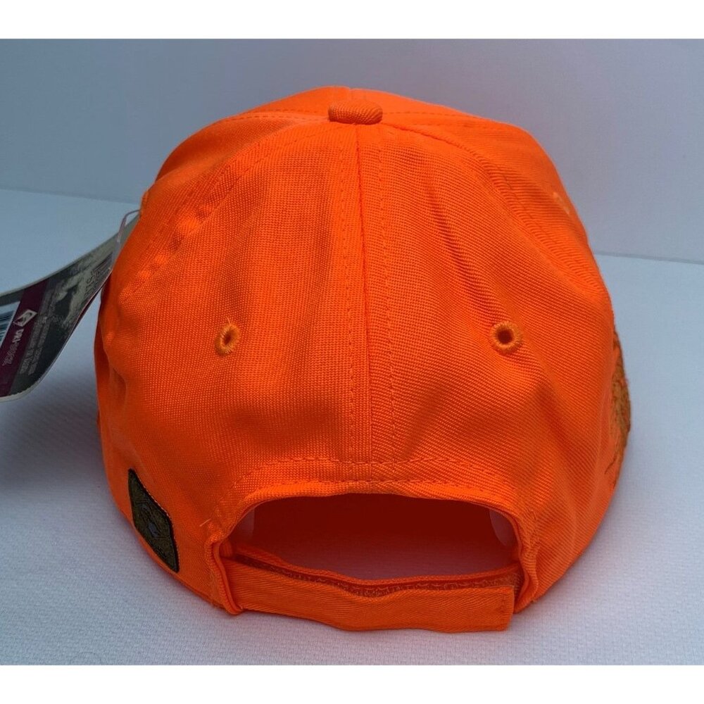 Blaze Orange Dri Duck Ball Cap Ring Neck Pheasant Hunting Terex Utilities NEW - Picture 4 of 9